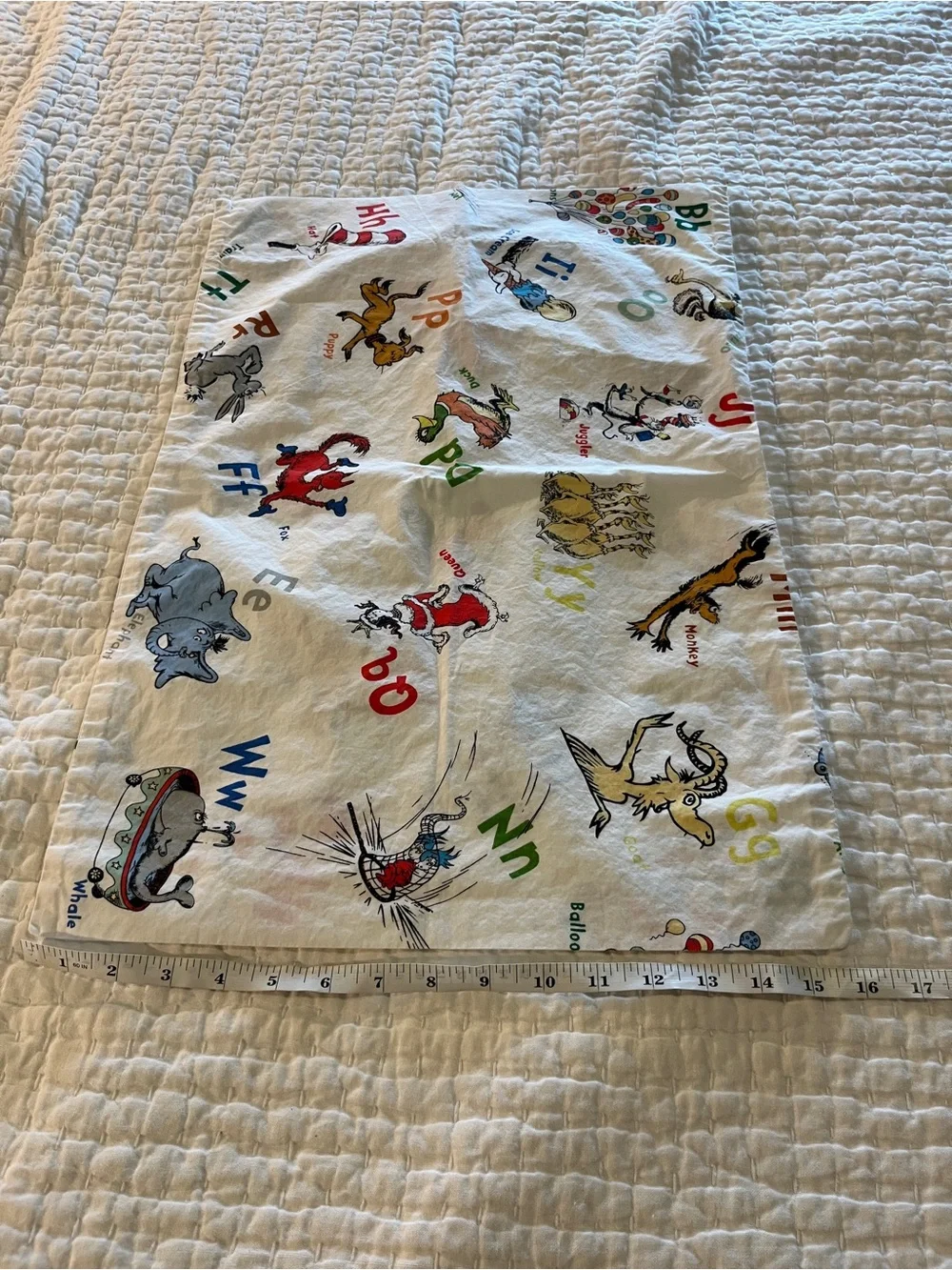Pottery Barn Kids New without Tags Toddler Dr Seuss Pillow Case Organic Cotton
